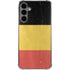 Belgium Flag Distressed Galaxy S24 Plus Clear Case